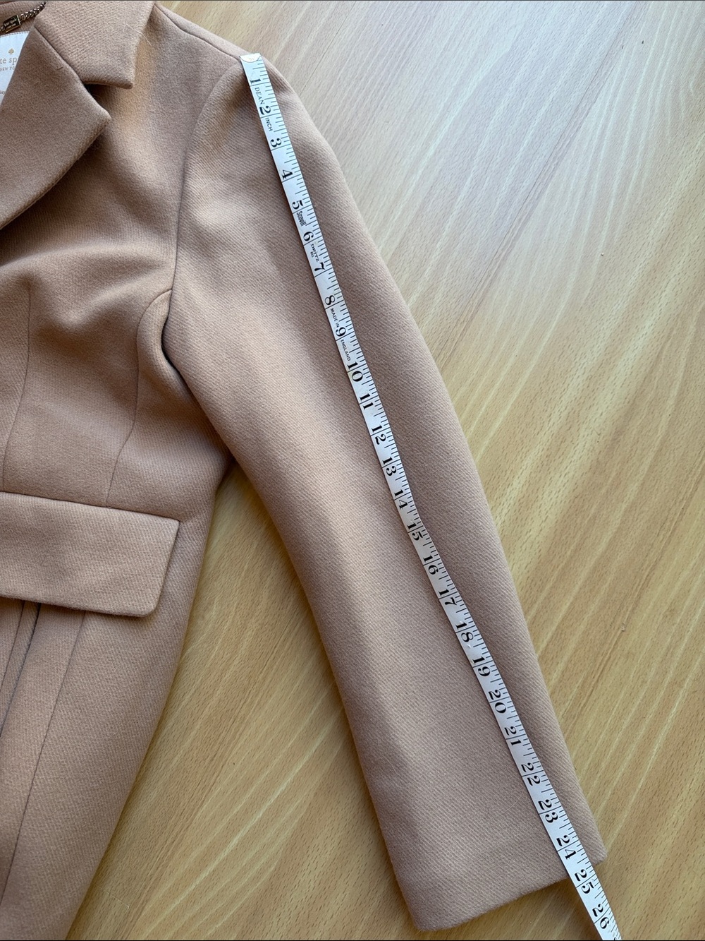 kate spade Tan Wool-Blend Trench Coat - Picture 5 of 13